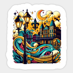 New Orleans Mardi Gras Sticker